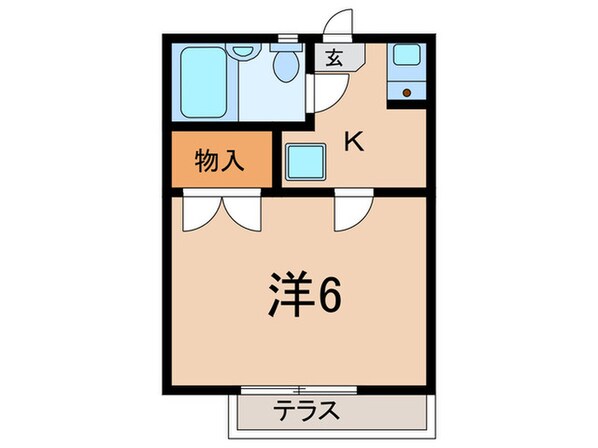 洗足フラッツの物件間取画像